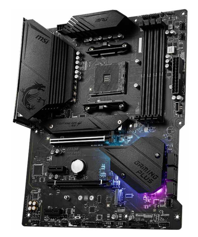MSI MPG B550 GAMING PLUS {Soc-AM4 AMD B550 4xDDR4 ATX AC`97 8ch(7.1) GbLAN RAID+HDMI+DP}
