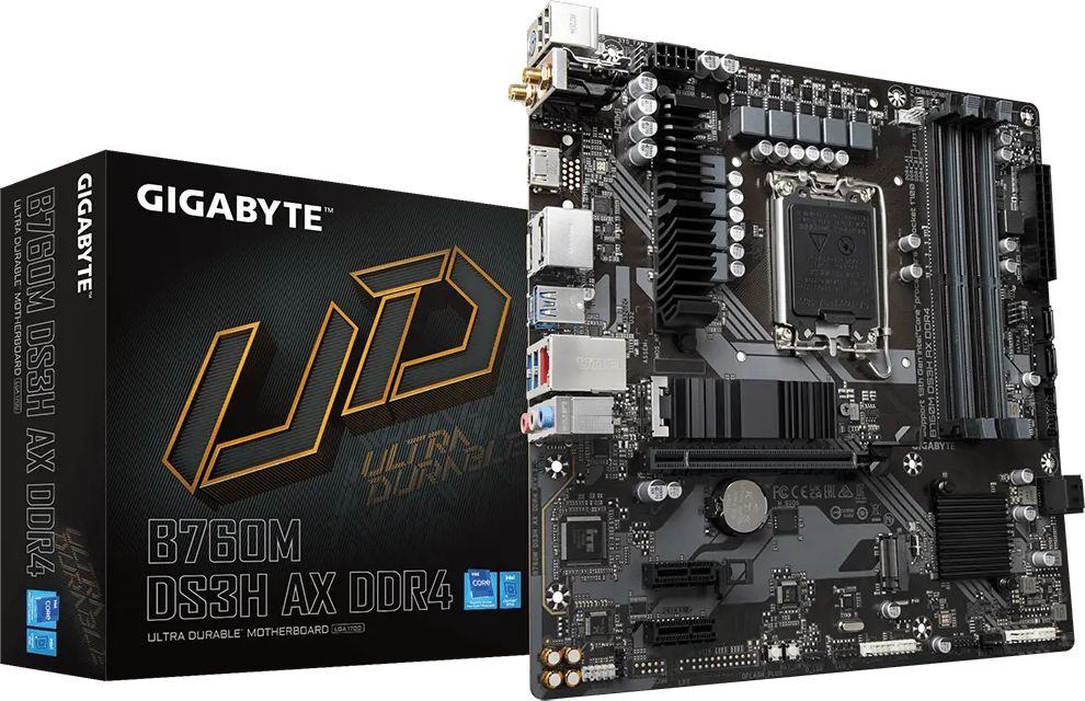Gigabyte B760M DS3H AX DDR4 {Socket 1700, Intel B760, mATX} Gigabyte B760M DS3H AX DDR4 {Socket 1700, Intel B760, mATX}