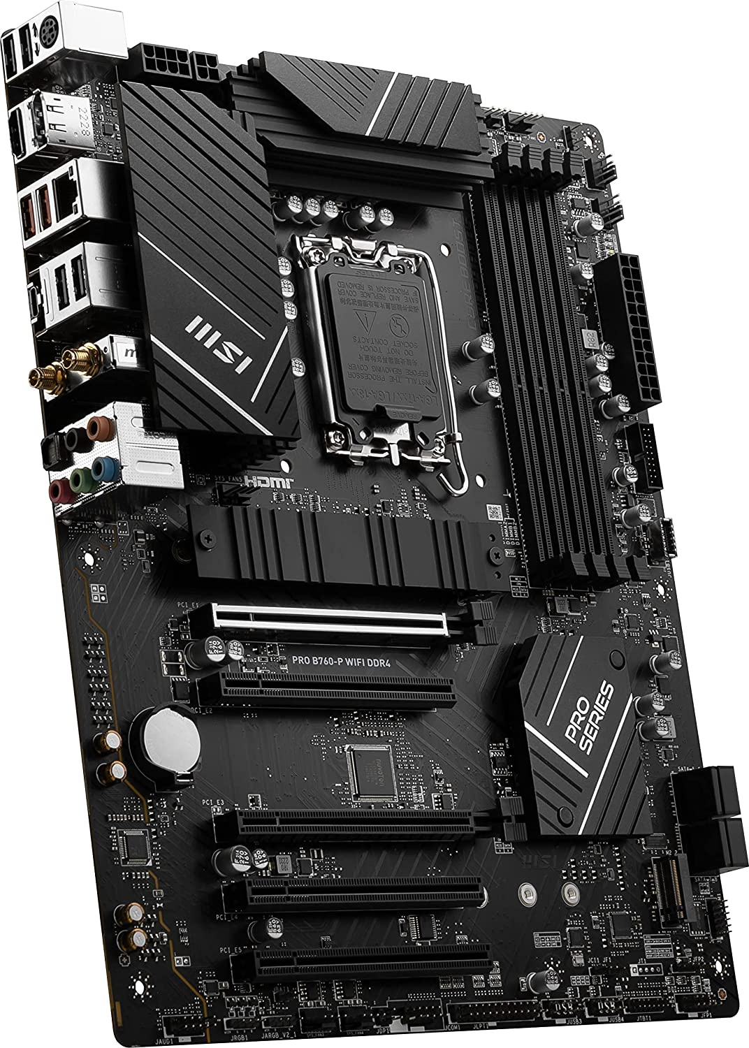 MSI PRO B760-P WIFI DDR4 {B760, LGA1700, 4DDR4, 5PCI-Ex16, 3M.2, 4SATA3.0, 3USB3.2 Gen2, 3USB3.2 , Gen1}