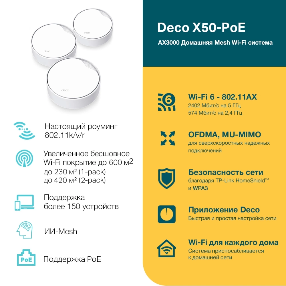 TP-LINK DECO X50-POE(3-PACK)