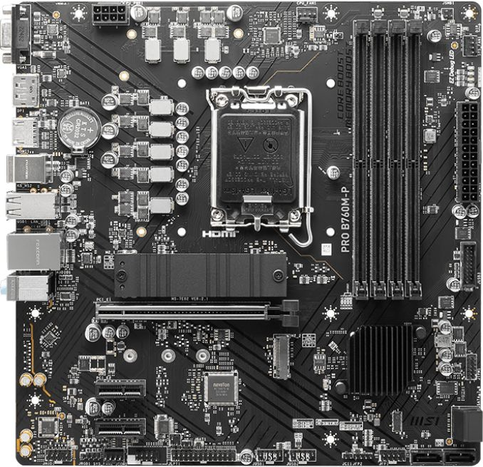 MSI PRO B760M-P {LGA1700, 4xDDR5, 1PCI-Ex16, 2PCI-Ex1,2M.2,4SATA3,1USB3.2 Gen2}