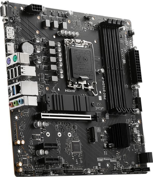 MSI PRO B760M-P {LGA1700, 4xDDR5, 1PCI-Ex16, 2PCI-Ex1,2M.2,4SATA3,1USB3.2 Gen2}