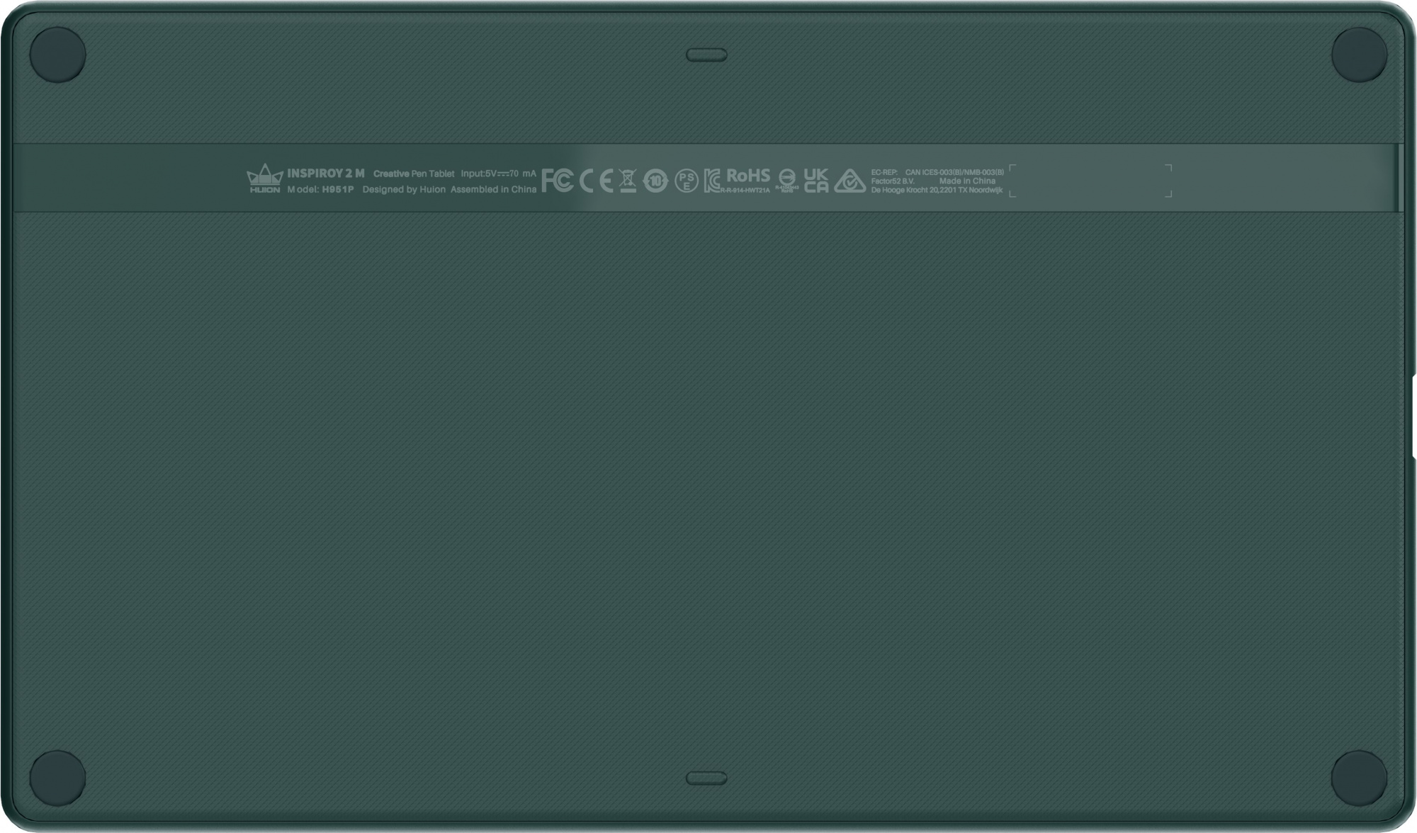 Графический планшет HUION Inspiroy H951P зеленый [h951p green]