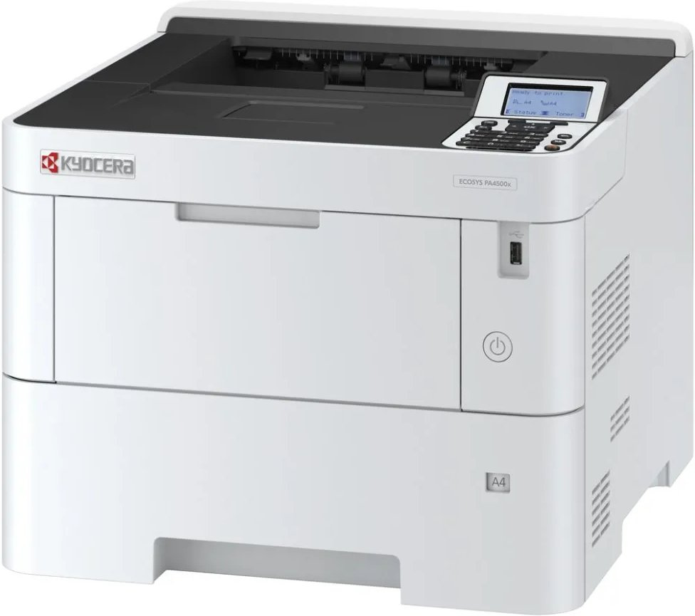 Kyocera ECOSYS PA4500x (110C0Y3NL0) {A4,  45 стр/мин, 1200x1200dpi, 512Мб, USB 2.0, Network, Wi-Fi, Duplex,старт., замена P3145dn}
