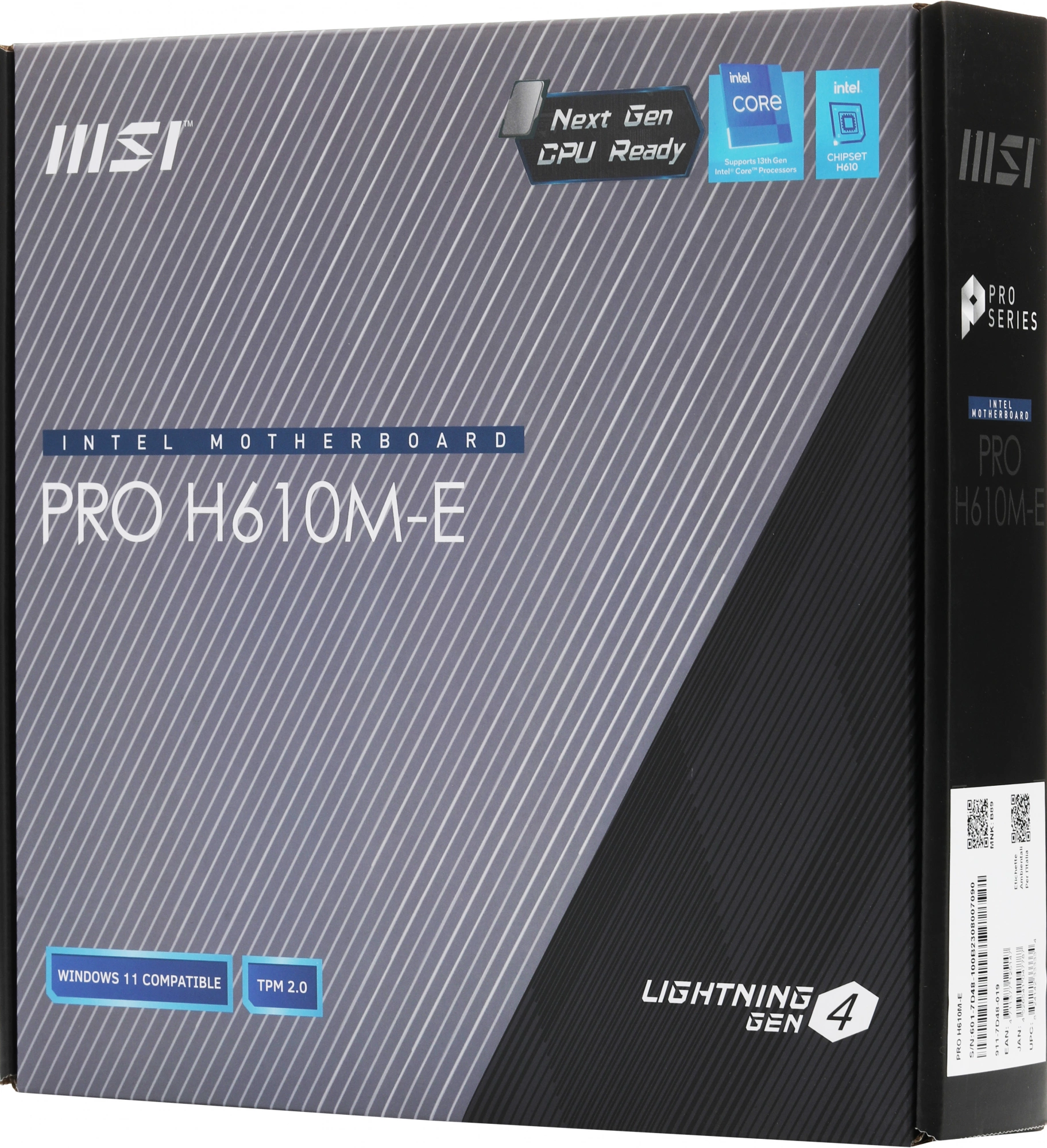 MSI PRO H610M-E (LGA1700, H610, 2xDDR5, mATX,VGA+HDMI)