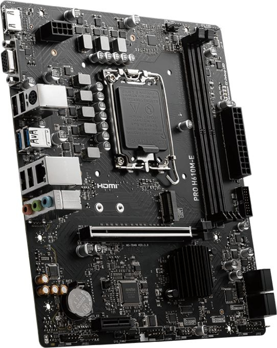 MSI PRO H610M-E (LGA1700, H610, 2xDDR5, mATX,VGA+HDMI)