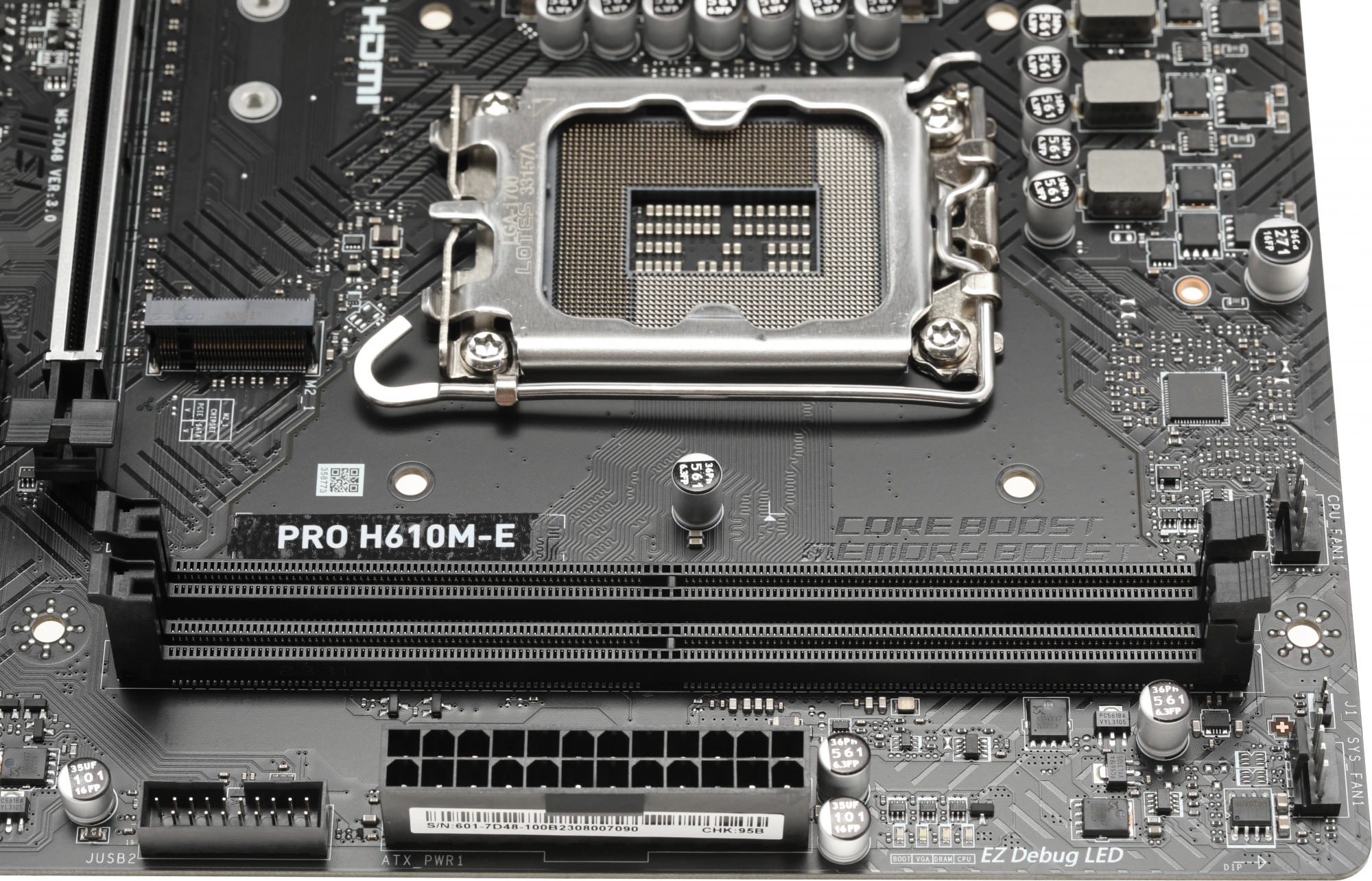 MSI PRO H610M-E (LGA1700, H610, 2xDDR5, mATX,VGA+HDMI)