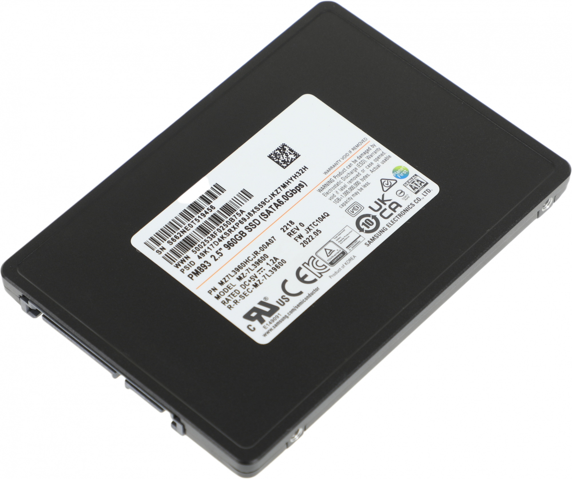 Твердотельный накопитель  MZ7L3960HCJR-00A07