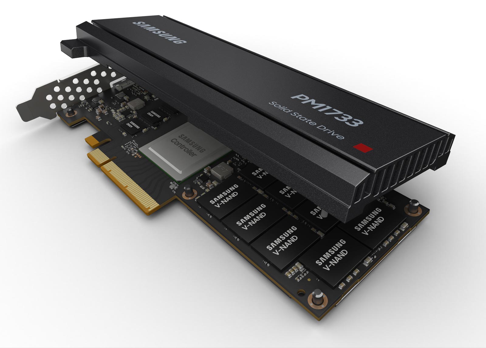 Samsung SSD PM1733, 7680GB, U.2(2.5&quot; 15mm), NVMe, PCIe 4.0 x4/dual port x2, V-NAND, MZWLR7T6HALA-00007