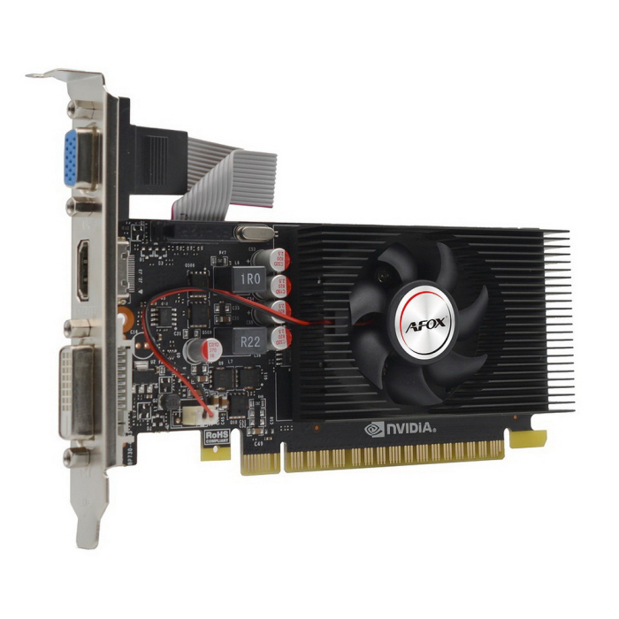 Видеокарта AFOX GT710 4GB 64bit DDR3 VGA/DVI/HDMI (AF710-4096D3L7-V1) RTL