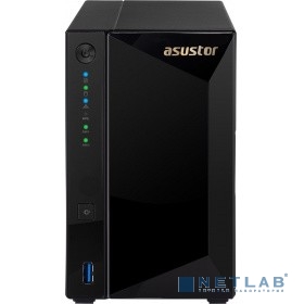 Asustor AS4002T Сетевое хранилище 2-Bay Marvell Armada A7020 1.6GHz Dual-Core, 2GB DDR4, Gbe x2, 10G Base-T x1, WoL, hardware encryption