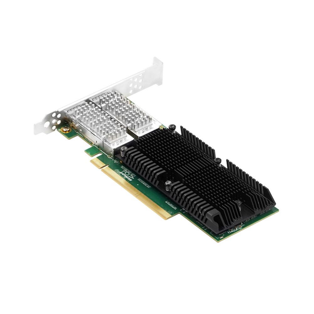 Сетевой адаптер Lr-Link LRES1046PF-2QSFP28 PCIe x16 Dual Port 100G NIC Card