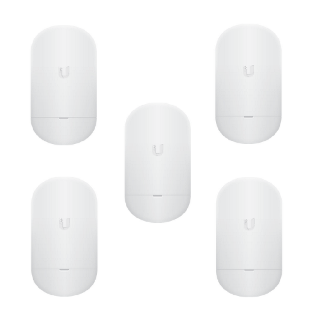 Точка доступа Wi-Fi Ubiquiti NanoStation 5AC Loco (5-pack) |LOCO5AC-5| Ubiquiti комплект из 5 точек доступа 5 ГГц, airMAX ac, 10 |LOCO5AC-5| км, MIMO 2х2 (027267) {5}