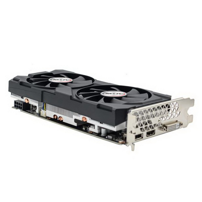 Видеокарта AFOX GTX1660TI 6Gb 192bit GDDR6 DP/DVI/HDMI  ATX Dual Fan (AF1660TI-6144D6H4) RTL
