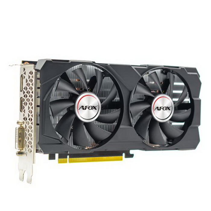 Видеокарта AFOX GTX1660TI 6Gb 192bit GDDR6 DP/DVI/HDMI  ATX Dual Fan (AF1660TI-6144D6H4) RTL