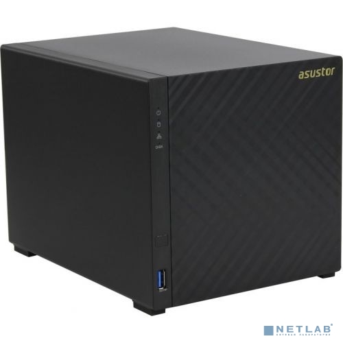 Asustor AS3204T v2 Сетевое хранилище 4 bay, Tower, 2GB DDR3L, Intel Celeron Quad-Core, 2GB DDR3L, GbE x1, USB 3.0, WoL, System Sleep Mode, AES-NI hardware encryption