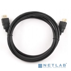 Кабель HDMI Cablexpert CC-HDMI4-1M, 19M/19M, v2.0, медь, позол.разъемы, экран, 1м, черный, пакет