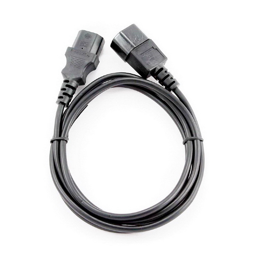 Кабель питания Cablexpert C13-C14, 3х0.5мм2, 6А, с заземлением, 1.8м, черный, пакет