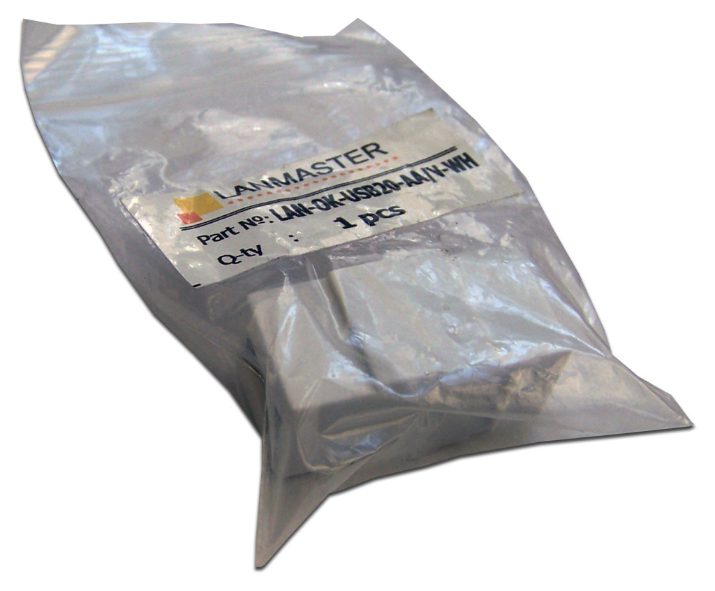 LANMASTER LAN-OK-USB20-AA/V-WH