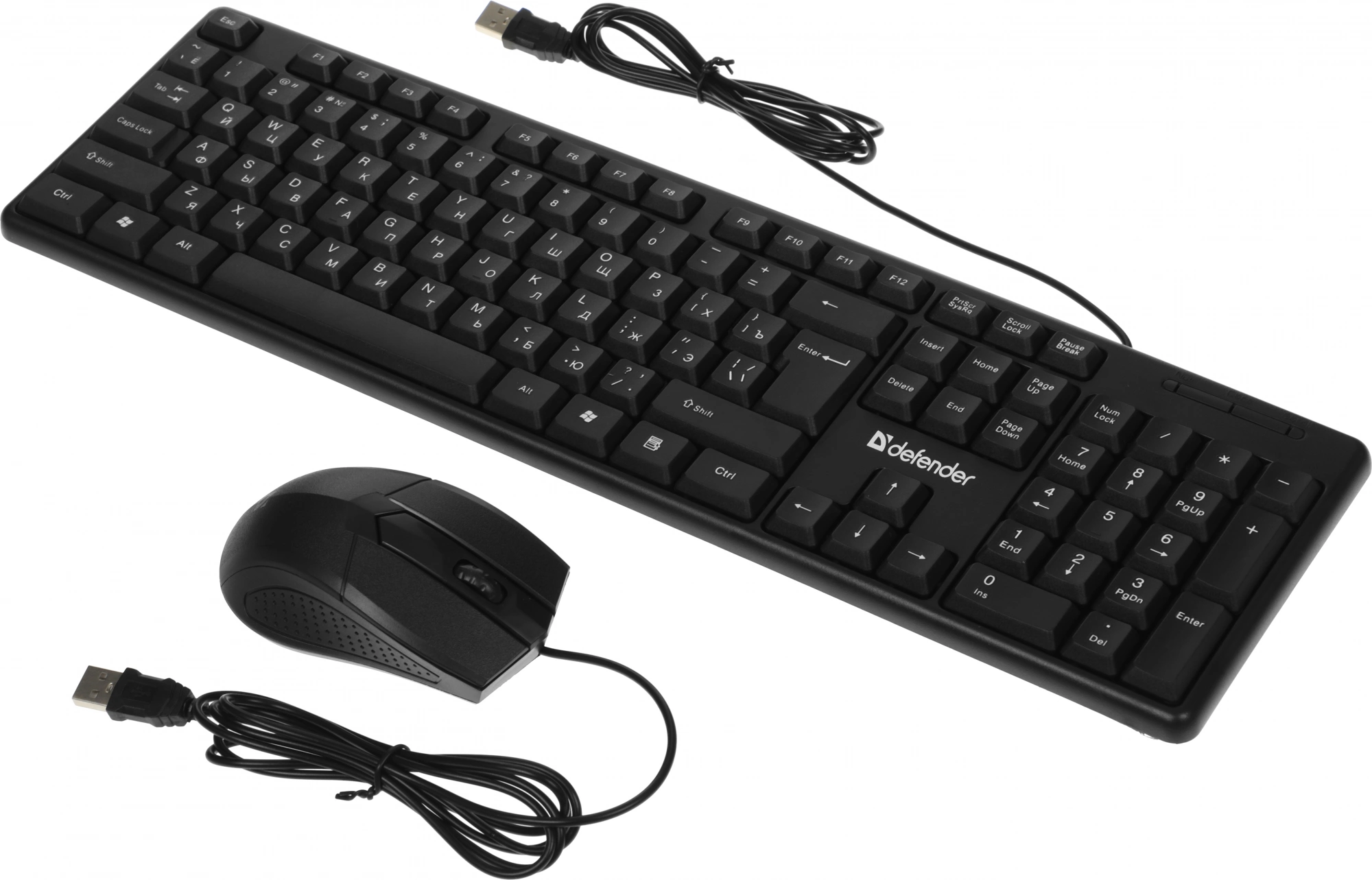 Defender Клавиатура + мышь  Dakota C-270 RU,черный [45270] {Проводной набор}