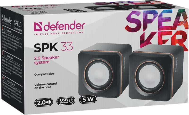 Defender SPK 33 5 Вт, питание от USB [65633]