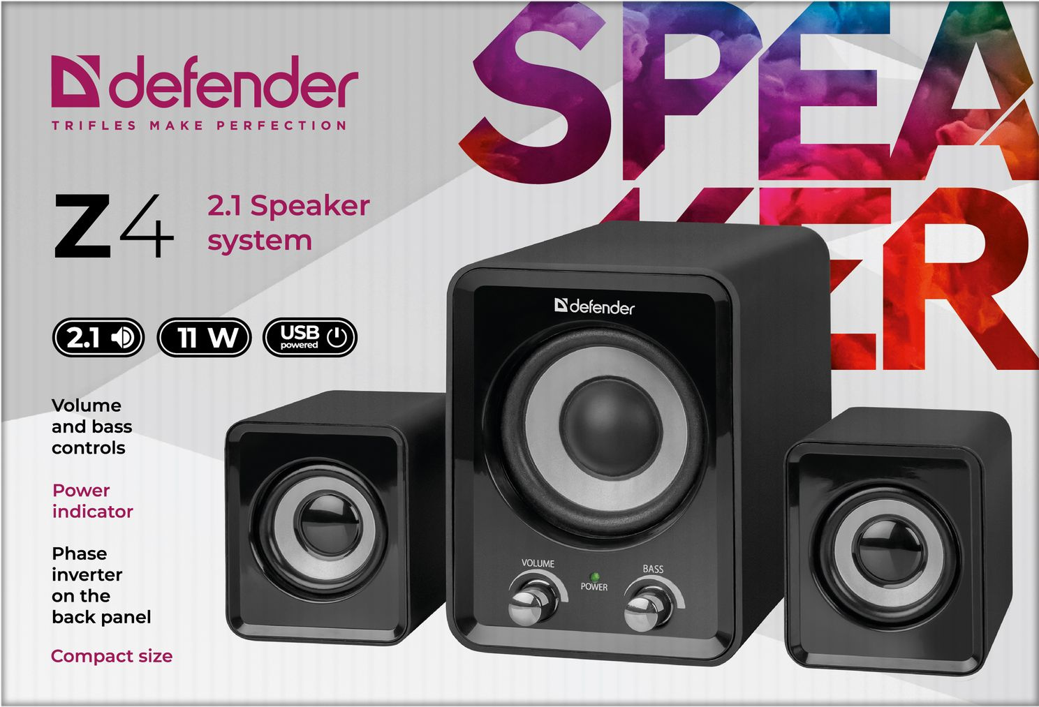 Defender Z4 11 Вт, питание от USB [65508]