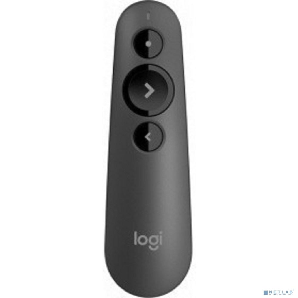 910-005843 Презентер Logitech R500s Graphite черный, Bluetooth + 2.4 GHz, USB-ресивер , 3 программируемых кнопки, лазерная указка  (090828)
