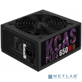 Блок питания 650W AeroCool KCAS PLUS 650M 80+ Bronze (ATX, APFC,fan 140mm) Retail (4713105962680)