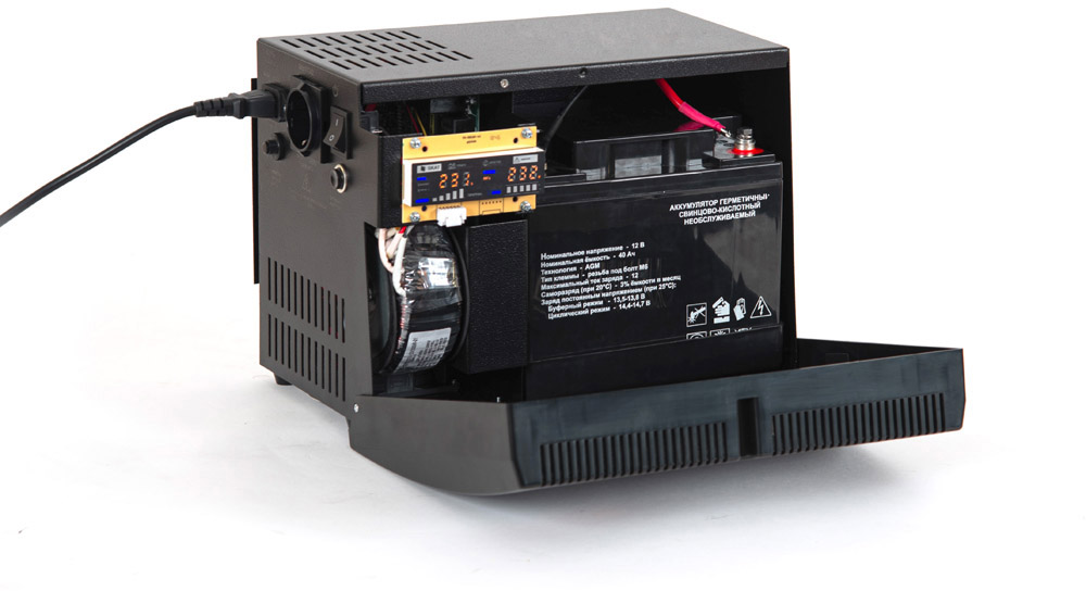 ИБП Бастион Teplocom - 500+ ИБП, внутренняя/внешняя АКБ, МП корпус, Line-Interactive синусоида (517)