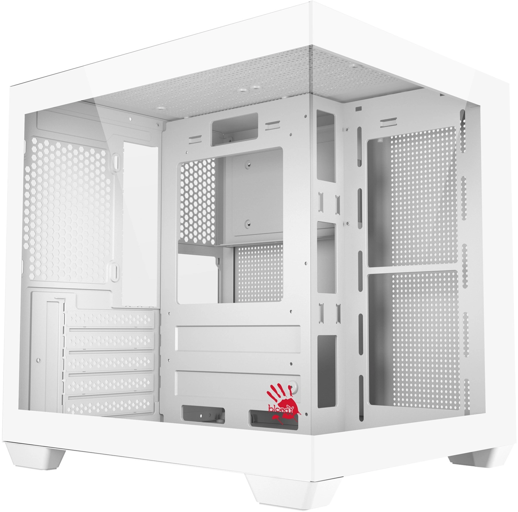 Корпус Bloody CC-121 белый без БП mATX 7x120mm 1xUSB2.0 1xUSB3.0 audio Корпус Bloody CC-121 белый без БП mATX 7x120mm 1xUSB2.0 1xUSB3.0 audio