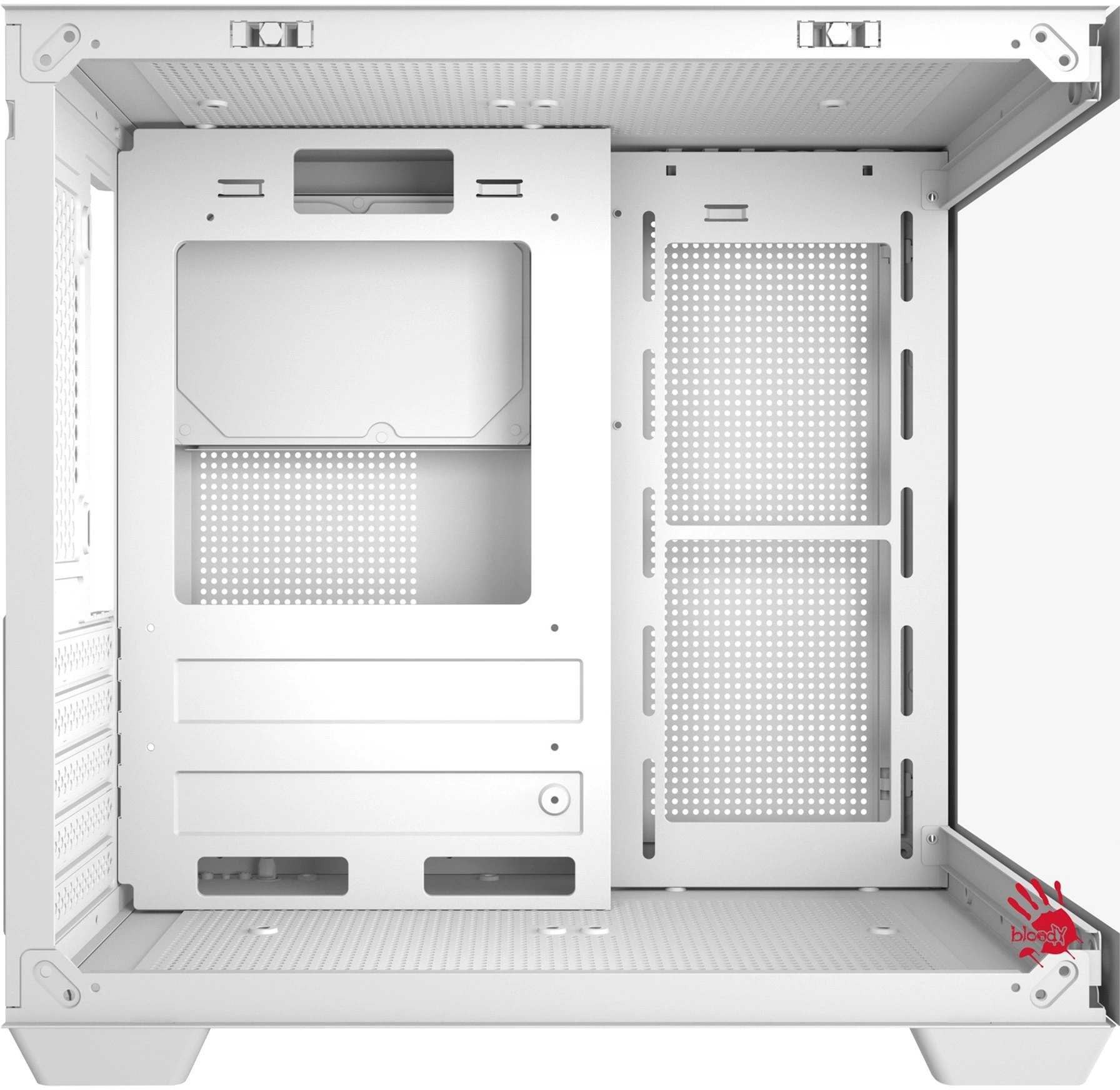 Корпус Bloody CC-121 белый без БП mATX 7x120mm 1xUSB2.0 1xUSB3.0 audio Корпус Bloody CC-121 белый без БП mATX 7x120mm 1xUSB2.0 1xUSB3.0 audio