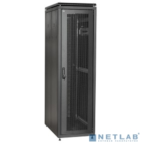 ITK LN05-42U61-PP-L Шкаф сетевой 19" LINEA N 42U 600х1000 мм с L-профилями перфорированные двери черный