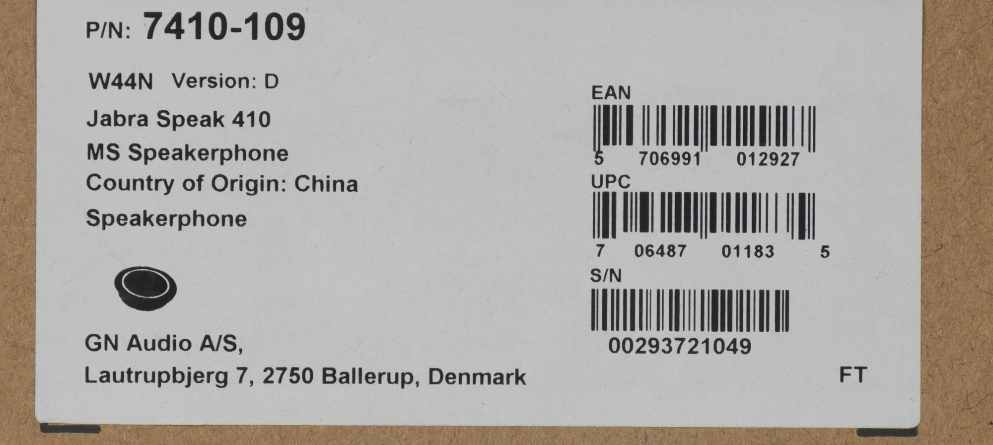 Jabra 7410-109 Спикерфон Jabra SPEAK 410 MS (7410-109)