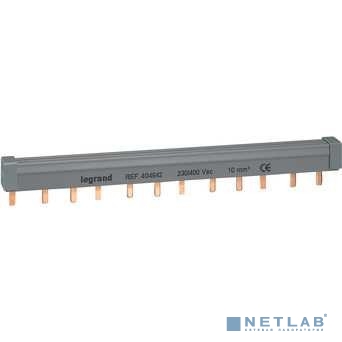 Legrand 404942 Гребёнчатая шина HX3 - стандартная - до 63 А - для винтовых зажимов - 3П - 12 модулей
