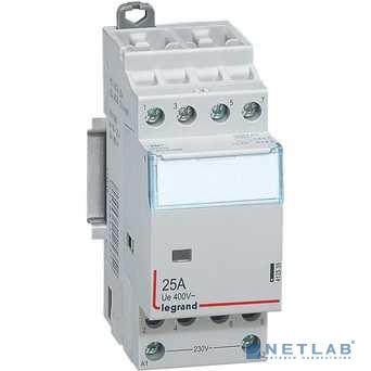 Legrand 412535 Контактор CX3 - 4П - 400 В~ - с катушкой 230 В~ - 25 A - 4 Н.О. - 2 модуля