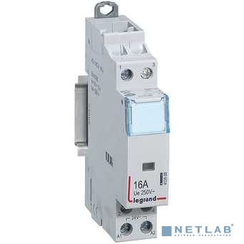 Legrand 412503 Контактор CX3 - 2П - 250 В~ - с катушкой 24 В~ - 16 A - 1 Н.О + 1 Н.З. - 1 модуль