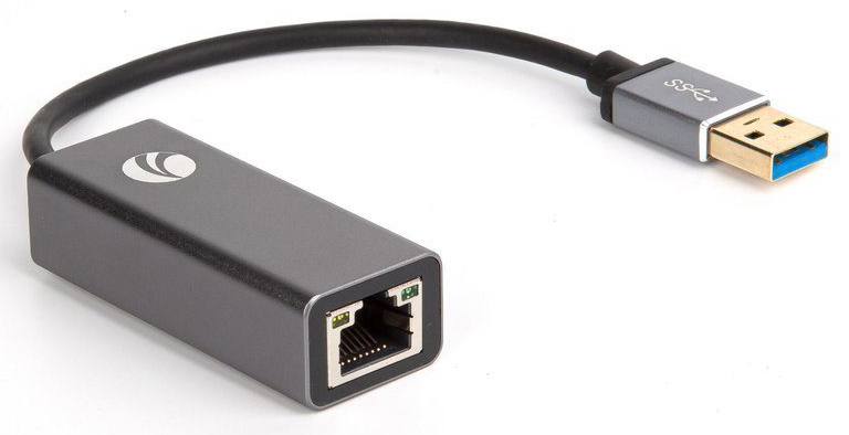 VCOM DU312M Кабель-переходник USB 3.0 (Am) --&gt; LAN RJ-45 Ethernet 1000 Mbps, Aluminum Shell, VCOM &lt;DU312M&gt;[4895182256378]