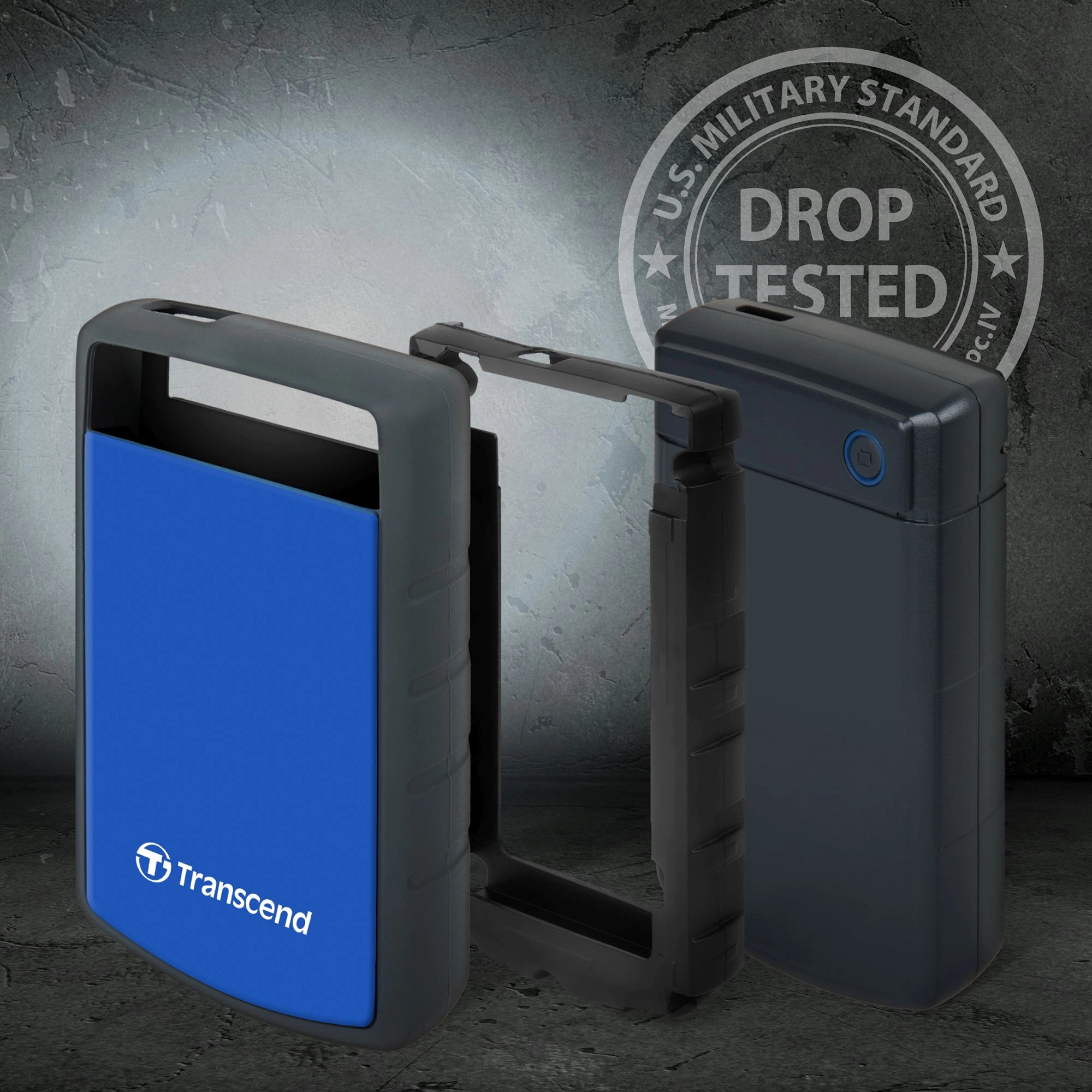 Transcend Portable HDD 2Tb StoreJet TS2TSJ25H3B {USB 3.0, 2.5", blue}