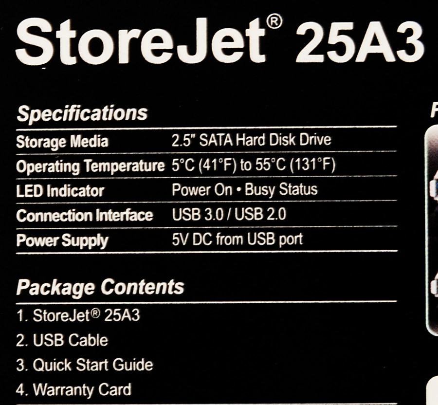 TRANSCEND TS2TSJ25A3K