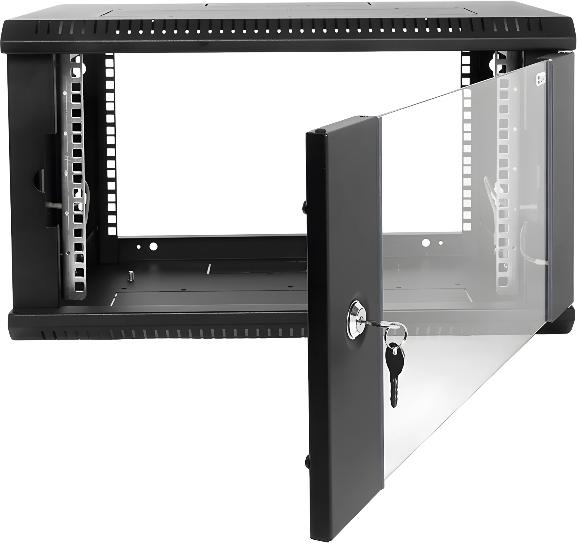 ЦМО Шкаф телекоммуникационный настенный разборный 6U (600х520) дверь стекло,цвет черный (ШРН-Э-6.500-9005) ЦМО Шкаф телекоммуникационный настенный разборный 6U (600х520) дверь стекло,цвет черный (ШРН-Э-6.500-9005)