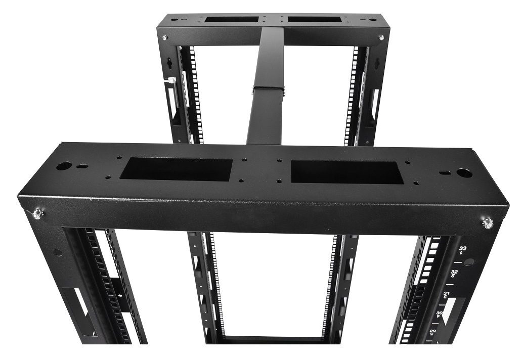 ЦМО Стойка телекоммуникационная универсальная 47U двухрамная,цвет черный (СТК-47.2-9005)
