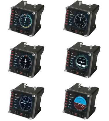 945-000008 Logitech G Saitek Pro Flight Instrument Panel - EMEA