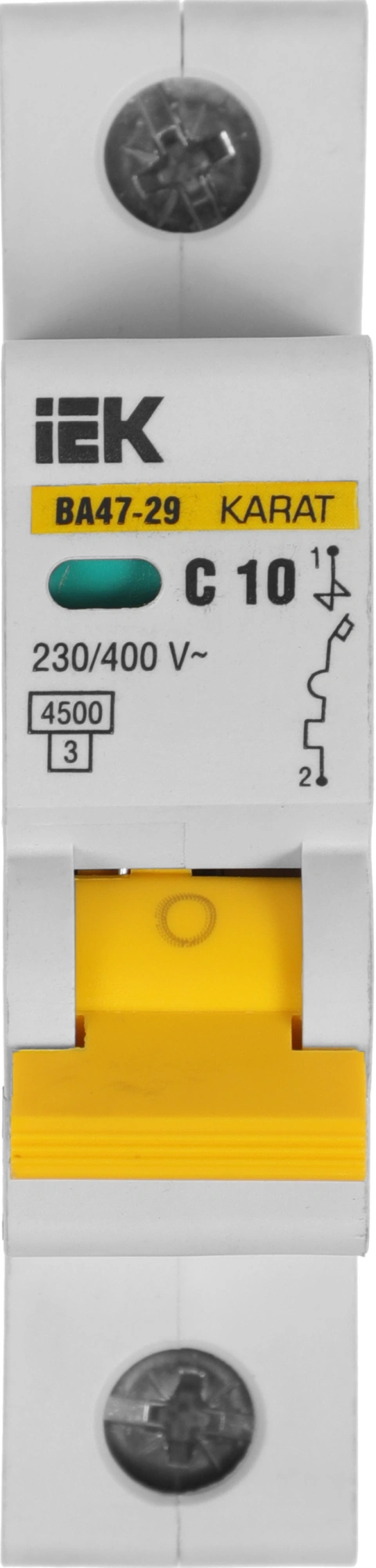 Iek MVA20-1-010-C Авт. выкл.ВА47-29 1Р 10А 4,5кА х-ка С ИЭК