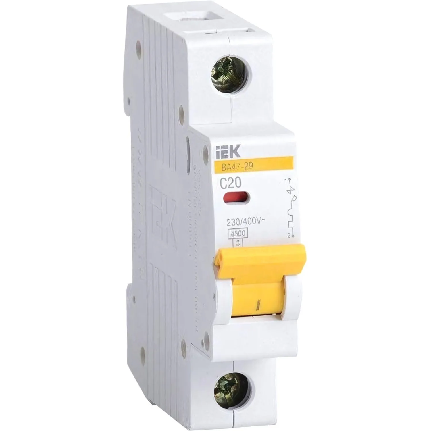 Iek MVA20-1-020-C Авт. выкл.ВА47-29 1Р 20А 4,5кА х-ка С ИЭК