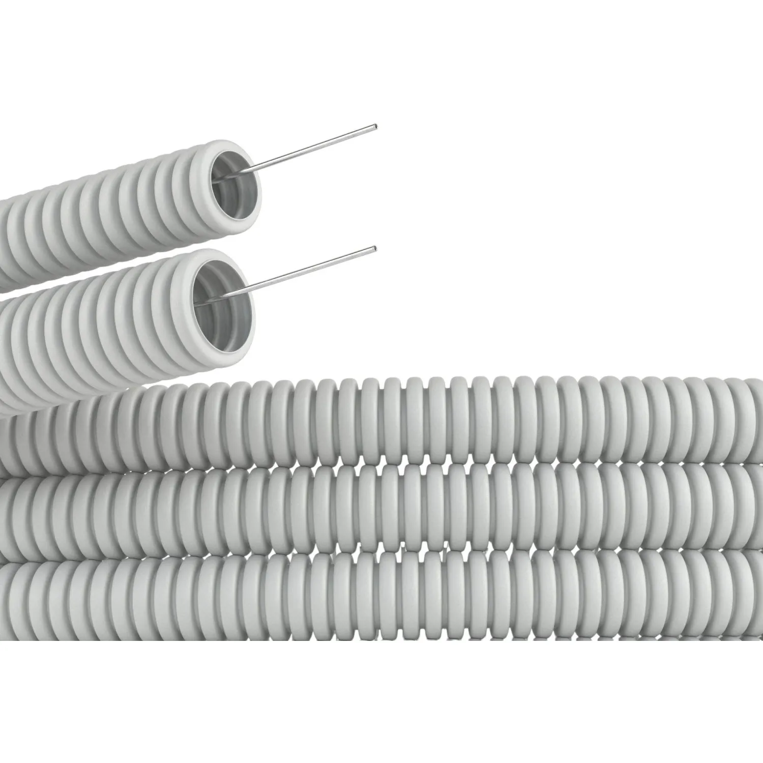 Dkc 91920 Труба гофрированная ПВХ 20 мм с протяжкой легкая серая (100м)