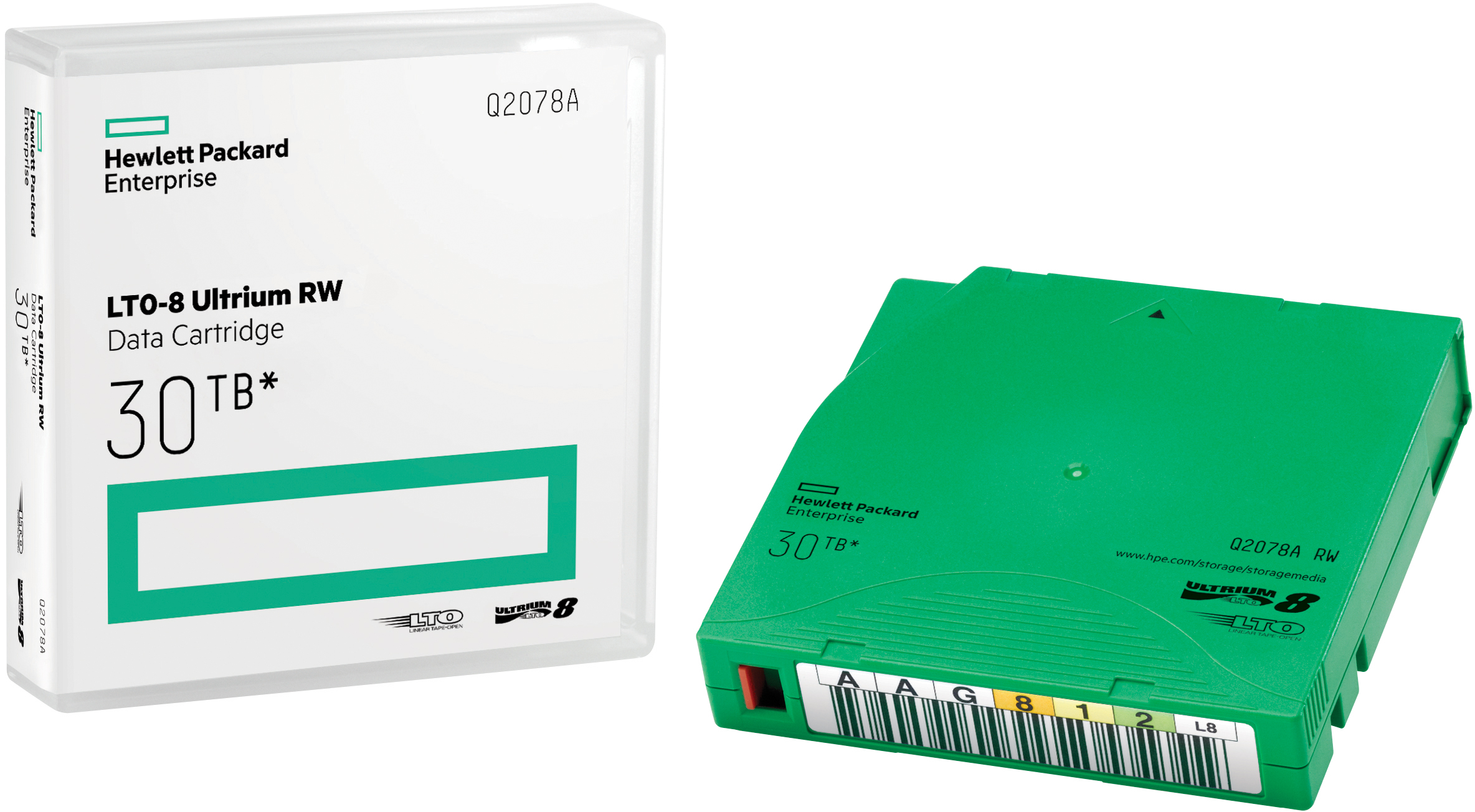 HPE Ultrium LTO8 30TB bar code non custom labeled cartridge 20 pack (for libraries & autoloaders; incl. 20 x Q2078L) analog Q2078AL (Q2078AN) HPE Ultrium LTO8 30TB bar code non custom labeled cartridge 20 pack (for libraries & autoloaders; incl. 20 x Q2078L) analog Q2078AL (Q2078AN)