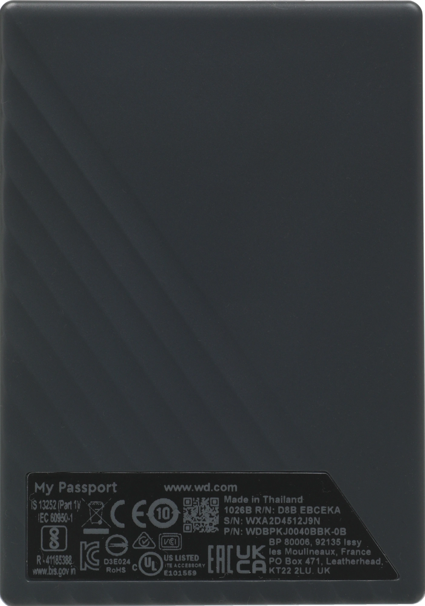 WD Portable HDD 4TB My Passport WDBPKJ0040BBK-WESN  2,5&quot; USB 3.0 black
