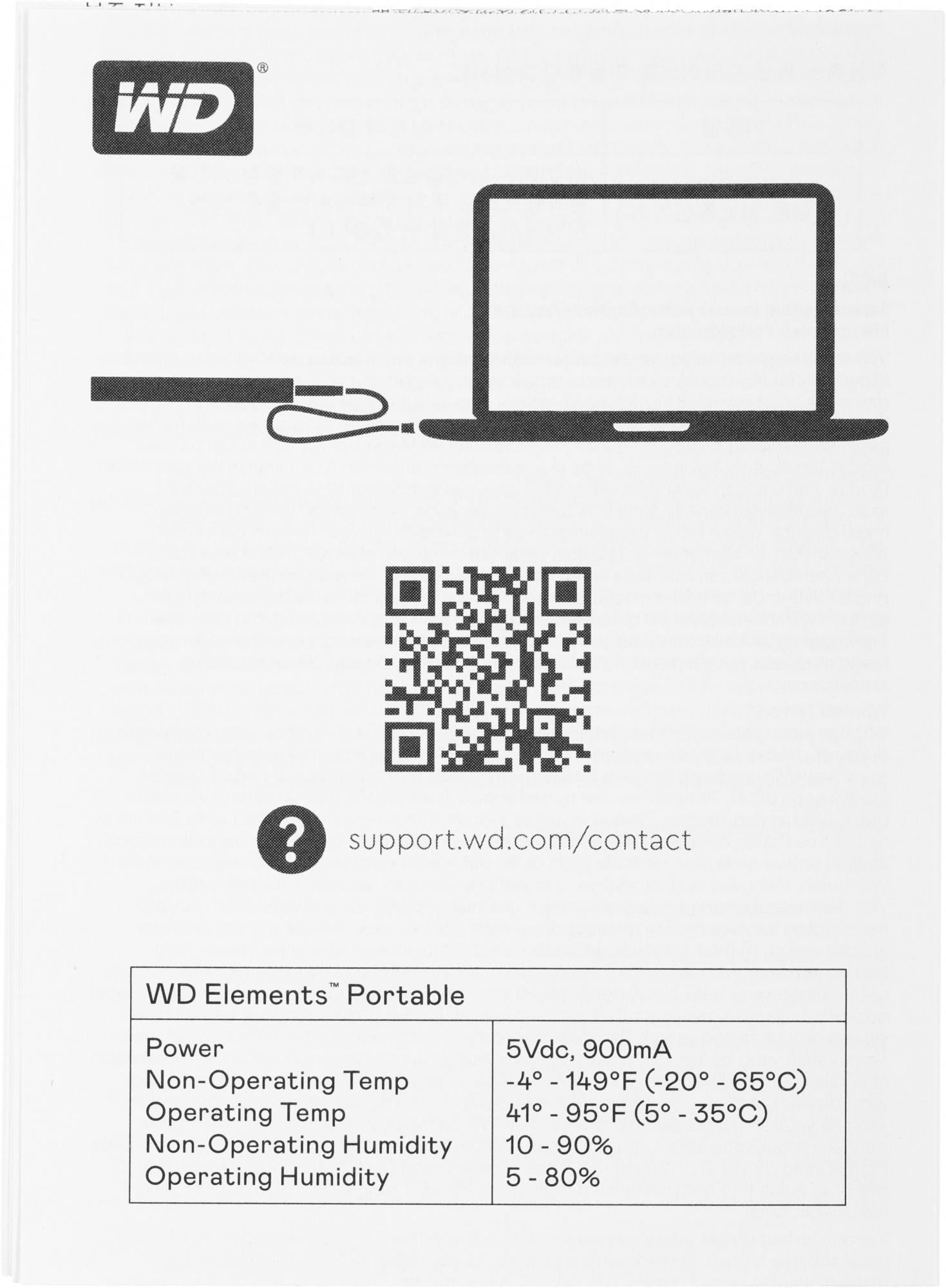 WD Portable HDD 5TB Elements Portable WDBU6Y0050BBK-WESN 2,5&quot; 5400RPM USB 3.0 Black (C6B)