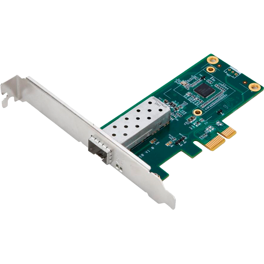 D-Link DGE-560SX/10/D1A Сетевой PCI Express адаптер с 1 портом 1000Base-X SFP (низкопрофильное крепление в комплекте, 10 адаптеров в упаковке)