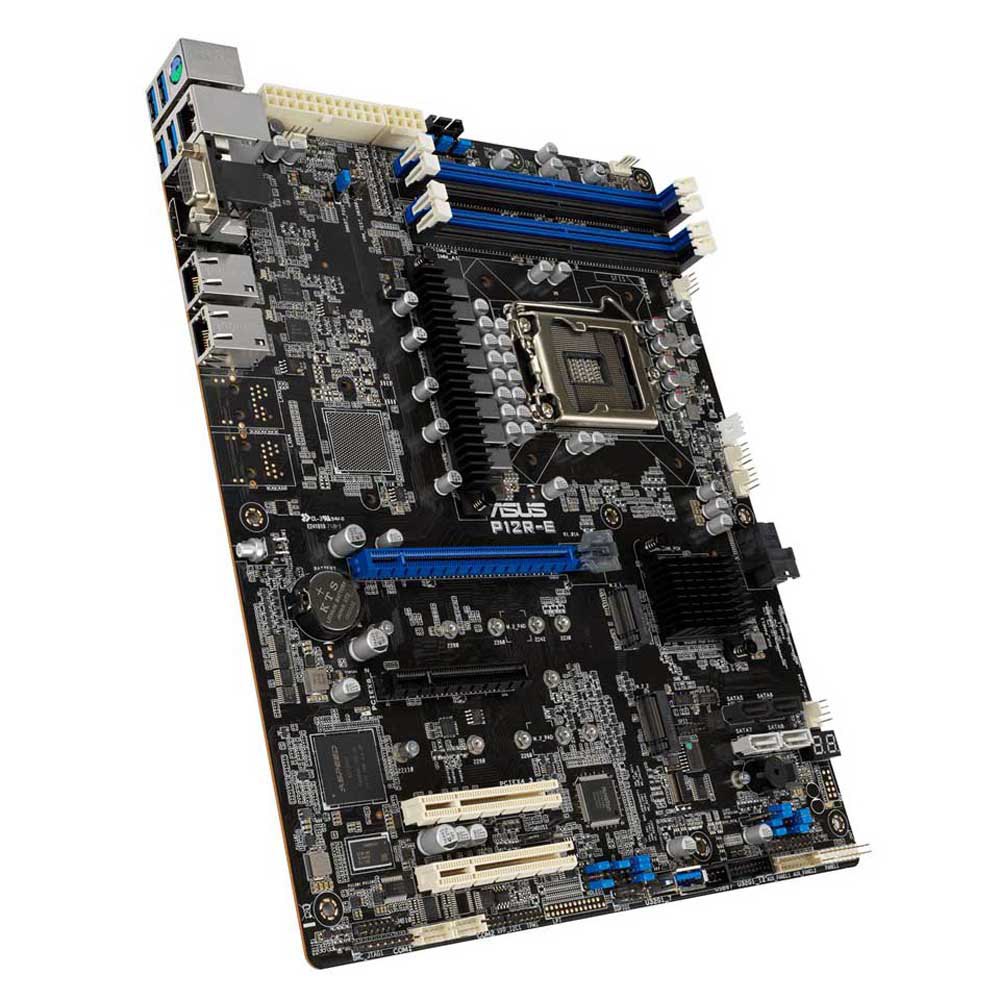 Asus P12R-E ATX {LGA 1200, 4x DDR4 DIMM (to 128GB ECC UDIMM), 6x USB 3.0 (4 rear), 8x SATA (4 in MiniSAS HD), 1x PCIE x16/x8, 1x PCIE x8, 1x PCIE x4, 2xM.2 22110, LAN 2x 1Gb, Video AST2600}